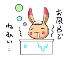sleepy rabbit sticker #6767712