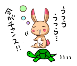 sleepy rabbit sticker #6767721