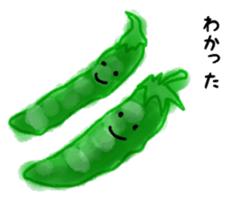 Vegetables and fruit conversation sticker #6767971