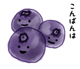 Vegetables and fruit conversation sticker #6767977