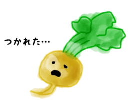 Vegetables and fruit conversation sticker #6767982