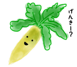 Vegetables and fruit conversation sticker #6767983