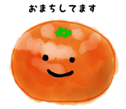 Vegetables and fruit conversation sticker #6767989