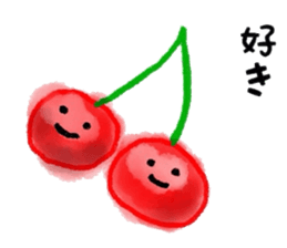 Vegetables and fruit conversation sticker #6767992