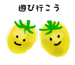 Vegetables and fruit conversation sticker #6767999