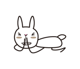 my name is takashi tochi of the rabbit. sticker #6768094