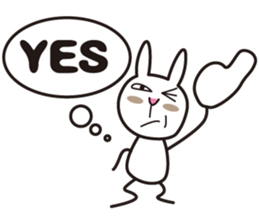 my name is takashi tochi of the rabbit. sticker #6768095