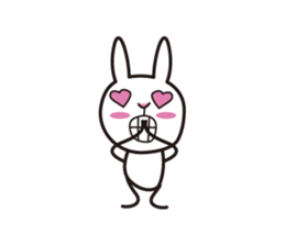 my name is takashi tochi of the rabbit. sticker #6768106
