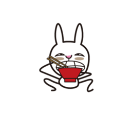 my name is takashi tochi of the rabbit. sticker #6768114