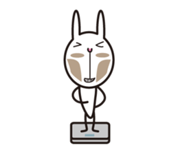 my name is takashi tochi of the rabbit. sticker #6768121
