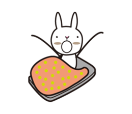 my name is takashi tochi of the rabbit. sticker #6768126