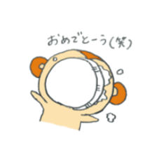 Very cute monkey. sticker #6769294