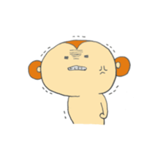 Very cute monkey. sticker #6769296