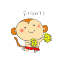 Very cute monkey. sticker #6769302