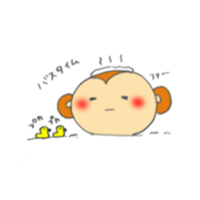 Very cute monkey. sticker #6769308