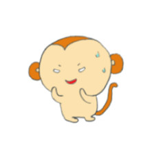 Very cute monkey. sticker #6769314