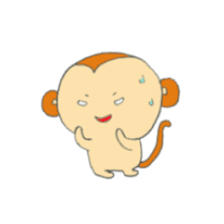 Very cute monkey. sticker #6769314