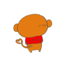 Very cute monkey. sticker #6769320
