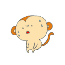 Very cute monkey. sticker #6769324
