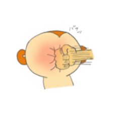 Very cute monkey. sticker #6769327