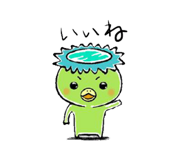 Kappa, cat, and rabbit stickers. sticker #6769808