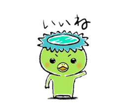 Kappa, cat, and rabbit stickers. sticker #6769808