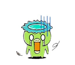 Kappa, cat, and rabbit stickers. sticker #6769810