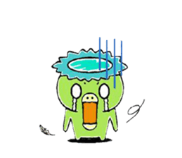 Kappa, cat, and rabbit stickers. sticker #6769810