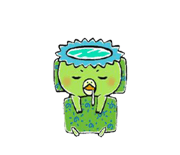 Kappa, cat, and rabbit stickers. sticker #6769814