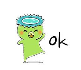 Kappa, cat, and rabbit stickers. sticker #6769816