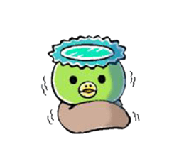 Kappa, cat, and rabbit stickers. sticker #6769840