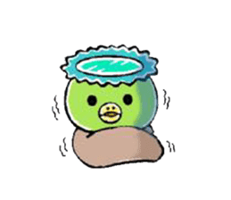 Kappa, cat, and rabbit stickers. sticker #6769840