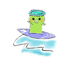 Kappa, cat, and rabbit stickers. sticker #6769844