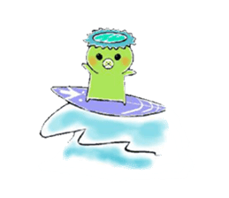 Kappa, cat, and rabbit stickers. sticker #6769844