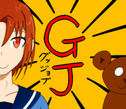 Daily life of the okkuma and ten2 sticker #6769926