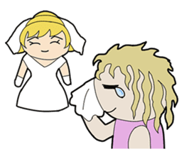 Wedding/Marriage: Bride & Groom sticker #6769969
