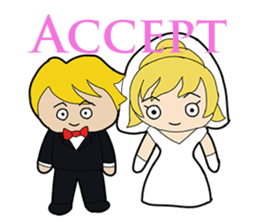 Wedding/Marriage: Bride & Groom sticker #6769976