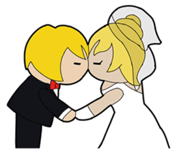 Wedding/Marriage: Bride & Groom sticker #6769979