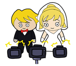 Wedding/Marriage: Bride & Groom sticker #6769983
