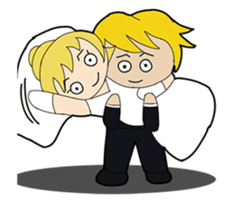 Wedding/Marriage: Bride & Groom sticker #6769984