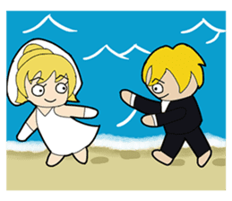 Wedding/Marriage: Bride & Groom sticker #6769986