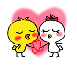 yellow baby bird 2 sticker #6771069