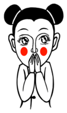 golden boy and jade girl sticker #6772185