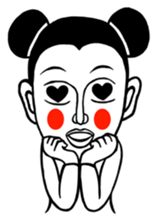 golden boy and jade girl sticker #6772188