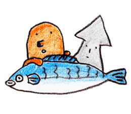 Tako Sausage and Fish sticker #6772247