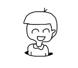 Super smile boy sticker #6772593