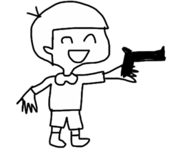 Super smile boy sticker #6772601