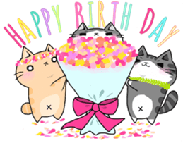 three cats life sticker #6773407