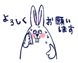 Sweating Rabbit sticker #6773488