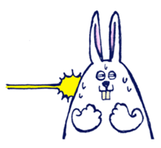 Sweating Rabbit sticker #6773491